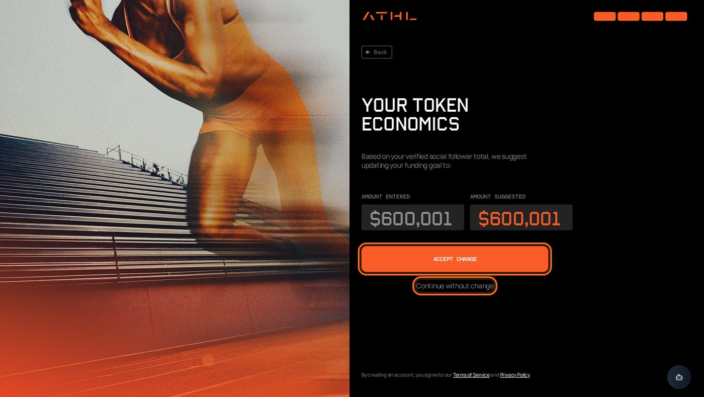 Final step: suggested token economics